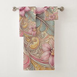 Printemps Été Pastel Indonésien Batik Floral