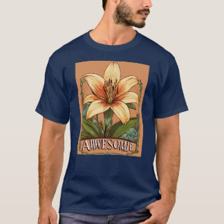 Printemps Éveil : T-shirt jonquille en fleurs