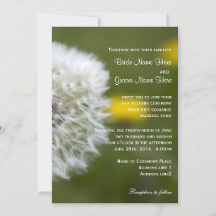 Printemps floral, été, invitations mariages de aut