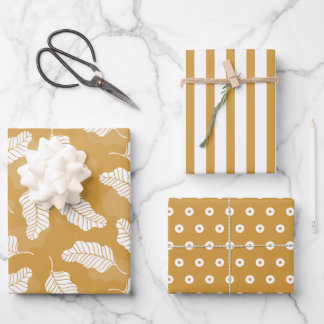 Printemps floral | Feuilles d'or et de blanc