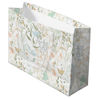 Printemps Floral Pattern 01 - Grand sac cadeau