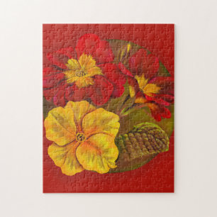 Printemps Primroses art peinture jigsaw puzzle