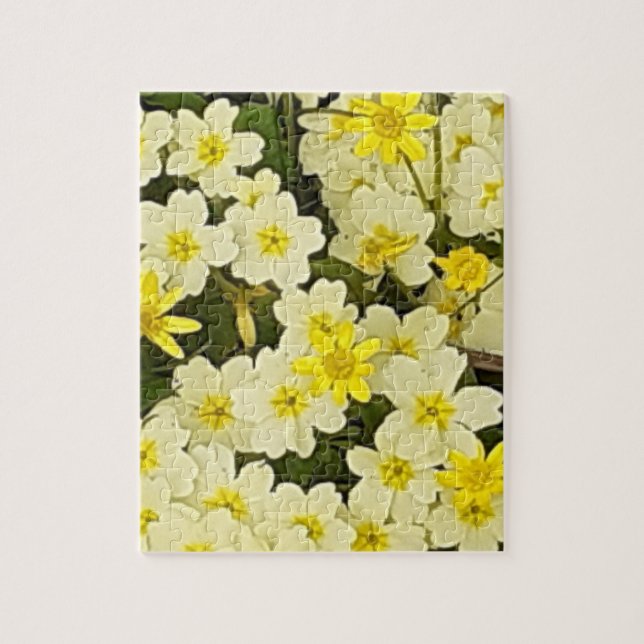 Printemps Primroses Jigsaw Puzzle (Vertical)