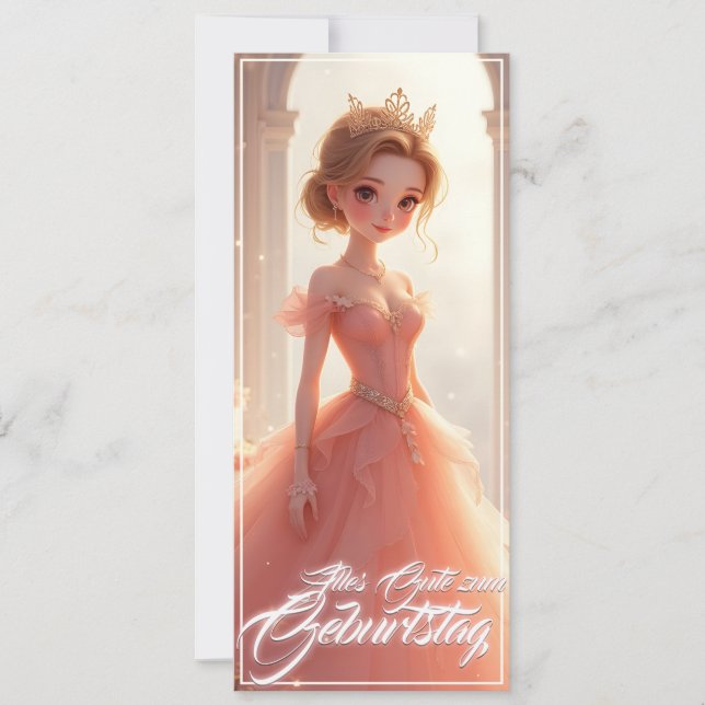 Prinzessin zum Geburtstag im rosa Traumkleid (Devant)