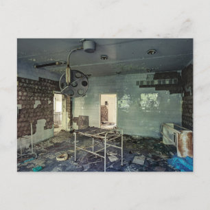 Pripiat de l'hôpital abandonné par carte postale d