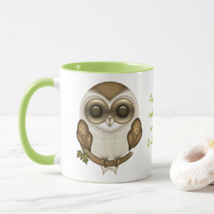 Prise de bec la tasse de hibou de grange