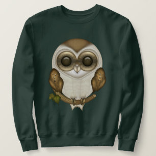 Prise de bec les sweatshirts de hibou de grange