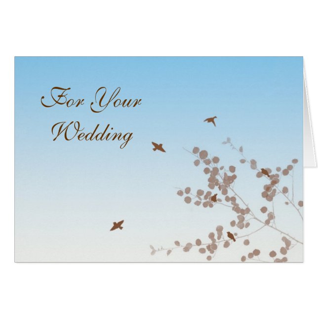 Prise de la carte de mariage de vol (Devant Horizontal)