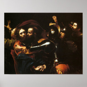 Prise du Christ par Caravage Impression