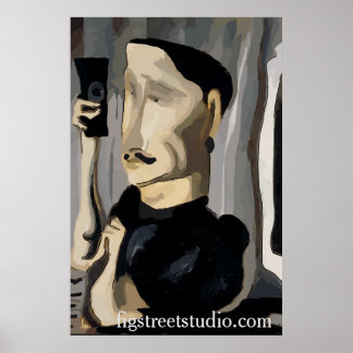 Prise d'un selfie, affiche Abstraite MAn