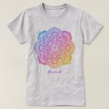 Prism Flower Mandala Personalized T-Shirt