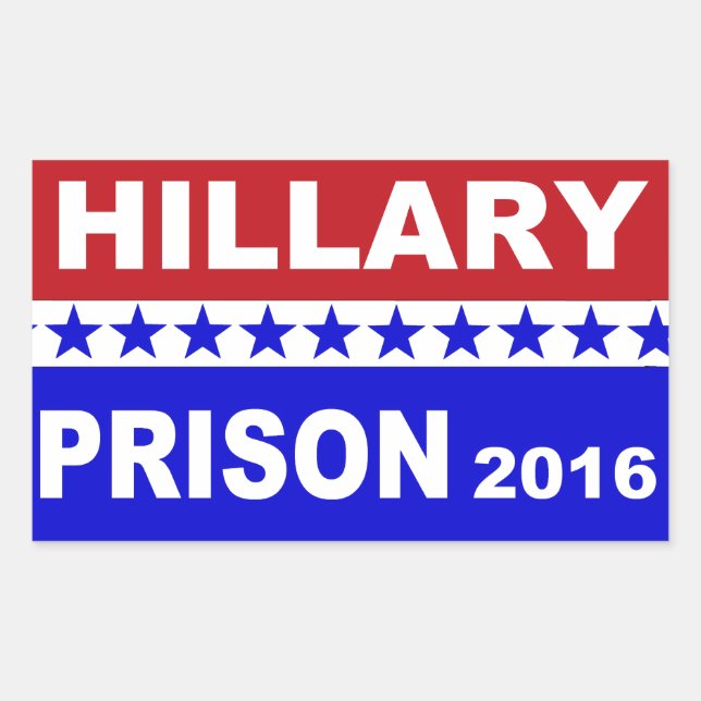 Prison Hillary 2016 autocollants politiques popula (Devant)
