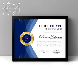 Prix Blue & Gold du certificat d'excellence