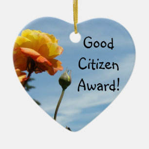 Prix de Bon Citoyen Ornements suspendus Rose Tulip