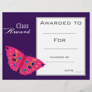Prix de classe animal papillon mignon