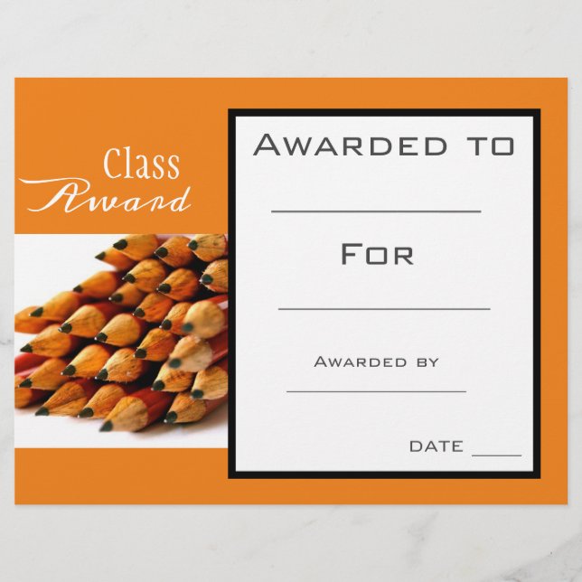 Prix de classe Crayons étudiants (Devant)