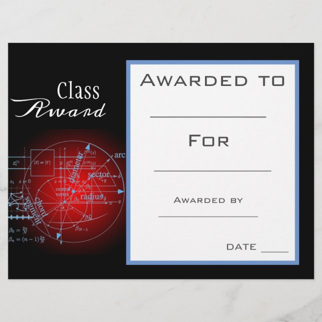 Prix de classe Mathématiques étudiant en mathémati (Devant)