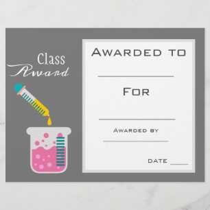Prix de classe sciences chimie sujet étudiant