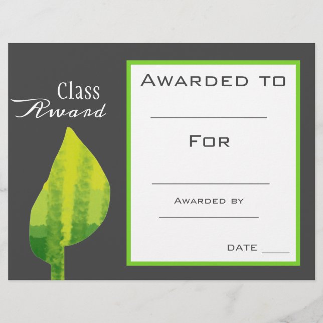 Prix de classe sciences plante sujet étudiant (Devant)