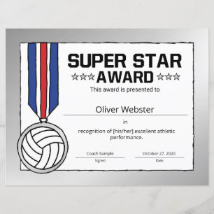 Prix de joueuse de volley-ball de super star Volle