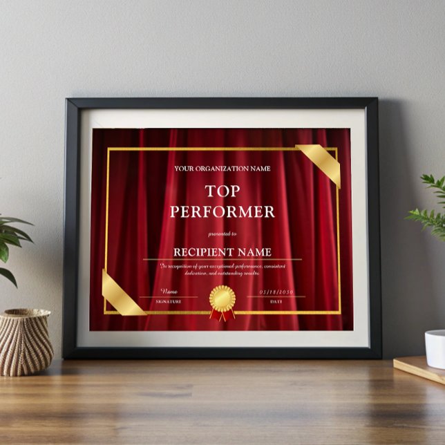 Prix de la meilleure performance théâtrale musical (Top Performer Theatre Musical PerformingArts Award)