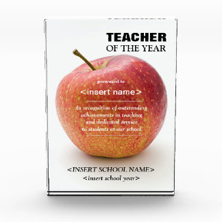 Prix de l'enseignant de l'année Bloc photo