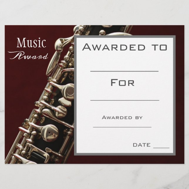 Prix de musique oboe certificat professeur de musi (Devant)