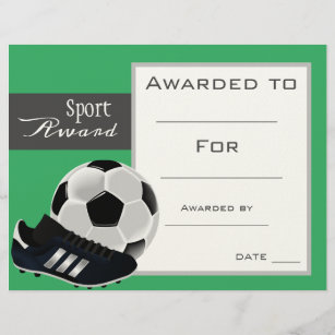 Prix du certificat de football sport