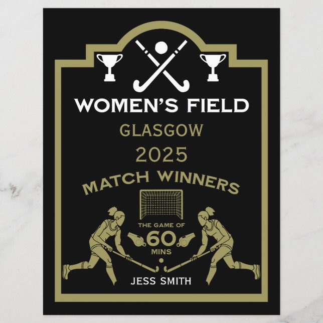 Prix féminin de hockey sur gazon (Devant)