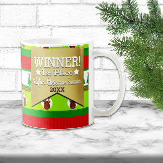 Prix Gagnante Vilaine Motif de Noël Sweat Mug