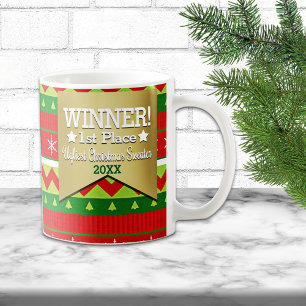Prix Gagnante Vilaine Motif de Noël Sweat Mug