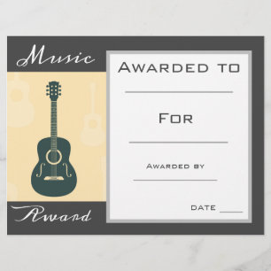 Prix guitare de musique certificat professeur de m