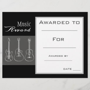 Prix guitare de musique certificat professeur de m