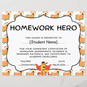 Prix Homework Hero de reconnaissance étudiante