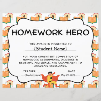 Prix Homework Hero de reconnaissance étudiante