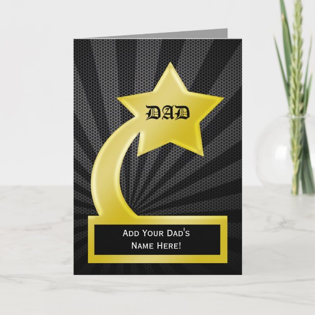Prix Star Dad Trophy, carte Fête des pères (Devant)