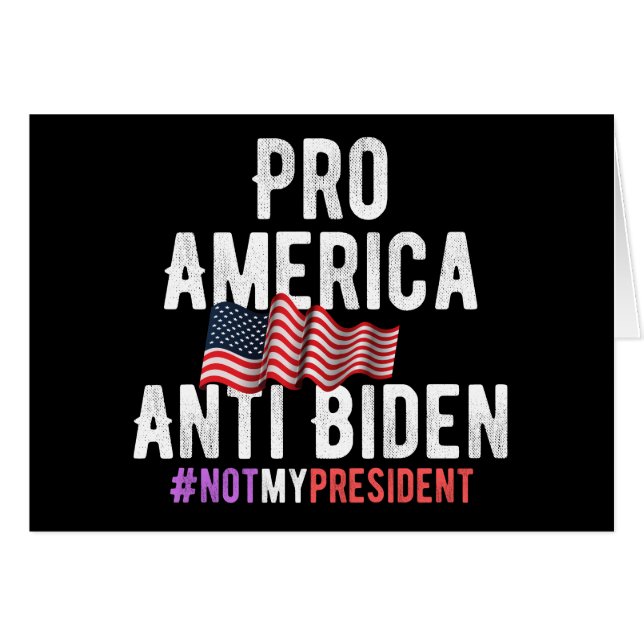 PRO AMÉRIQUE ANTI BIDEN (Devant horizontal)