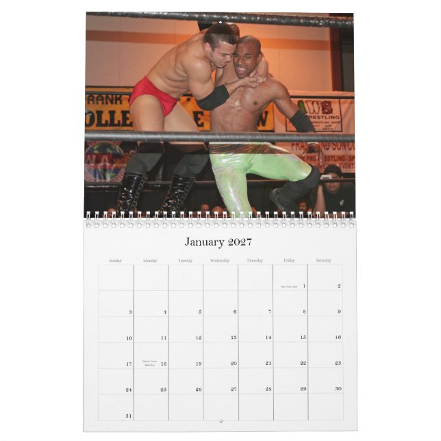 Pro calendrier de lutte (Jan 2027)
