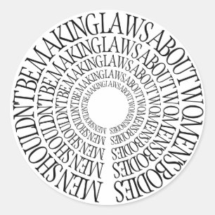 Pro Choice - Sticker rond féministe