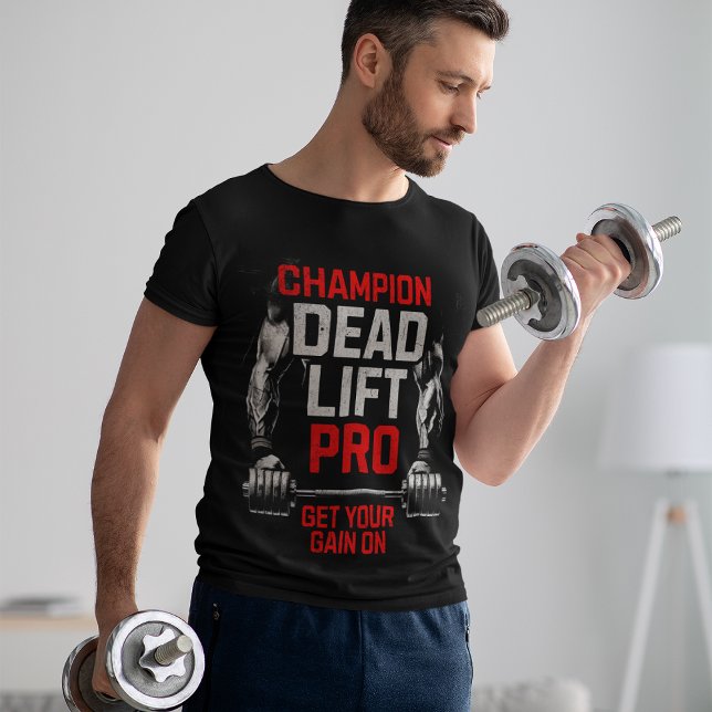 Pro Dead Lift Poids Lifter Barbell Tee Men TSHIRT (Créateur téléchargé)
