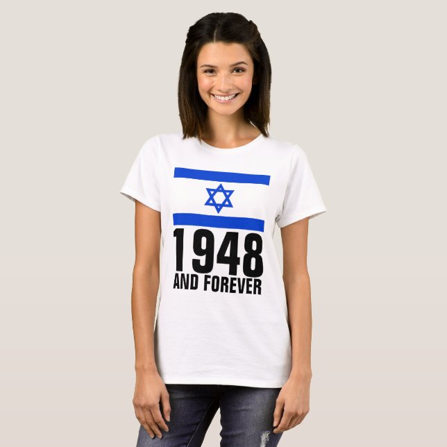 PRO-ISRAËL1948 ET TOUJOURS T-shirts JUIFS (Devant entier)