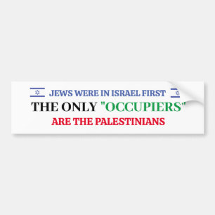 Pro-Israel Je Me Trouve Avec Un Sticker De Bumper 