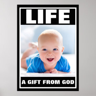 PRO-LIFE SMILING BABY BOY LIFE POSTER