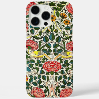 Pro Max Vintage Floral & Oiseau Elégance - iPhone 16 Coque