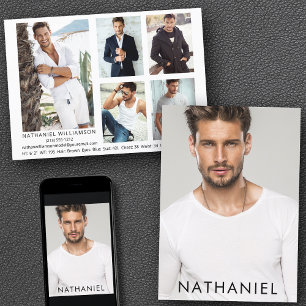 Pro Model Actor 6 Photos Carte Comp Moderne