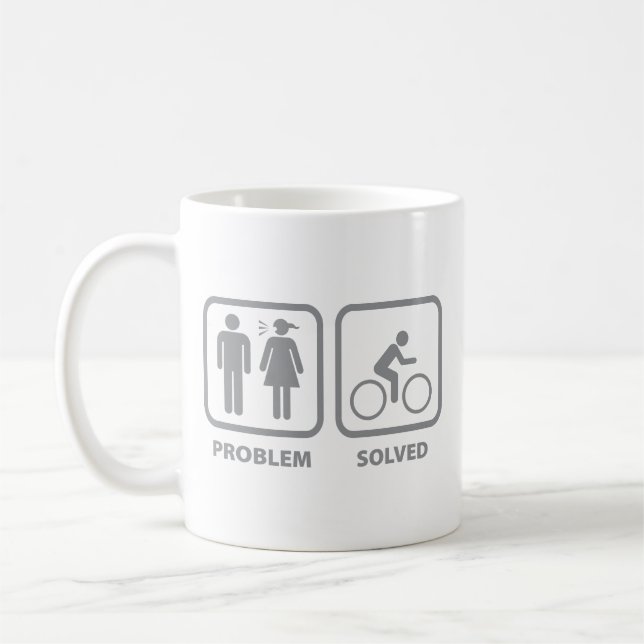 Problème résolu Cyclisme Café Mug (Gauche)