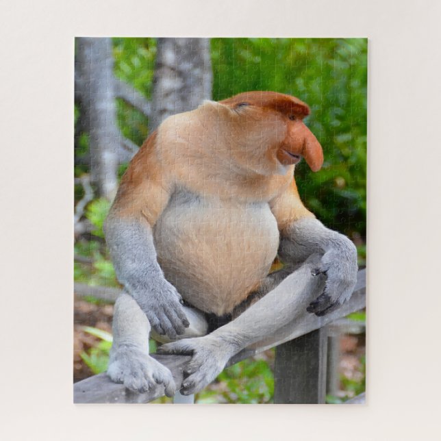 Proboscis Singe. Jigsaw Puzzle (Vertical)
