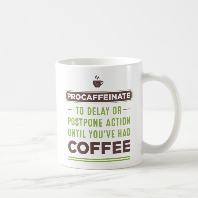 PROCAFFÉINATE Définition Café Mug (Droite)