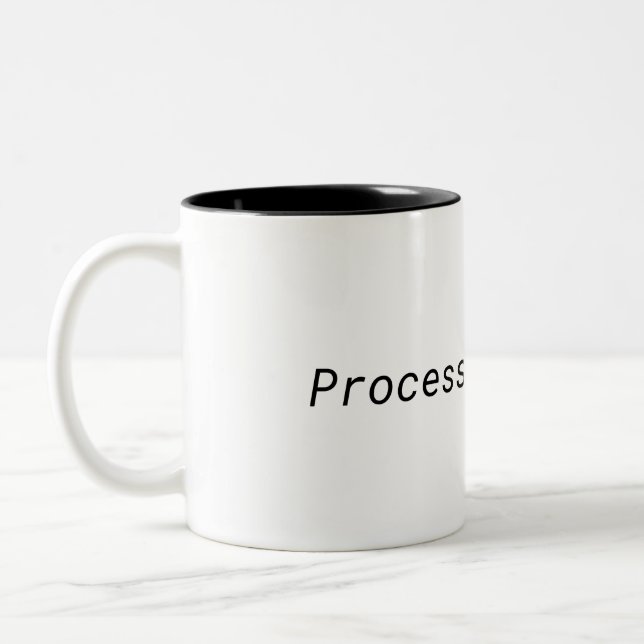 Processing Focus Minimalist Two-Tone Mug (Gauche)