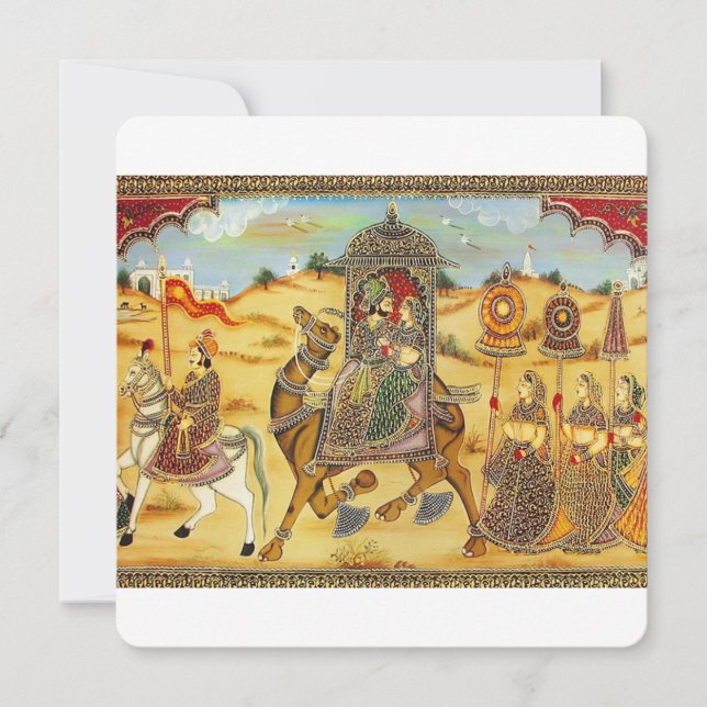 Procession mariage indienne à dos de chameau (Devant)